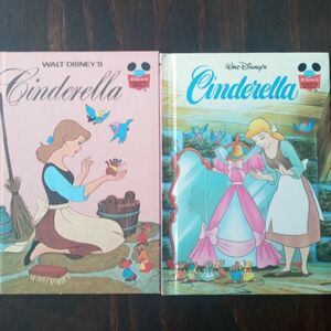 Set of 2 Vintage Wonderful World of Reading Books: Cinderella